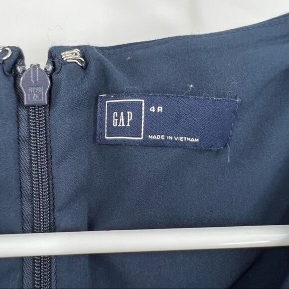 Gap blue sheath dress size 4R sleeveless - Picture 8 of 8